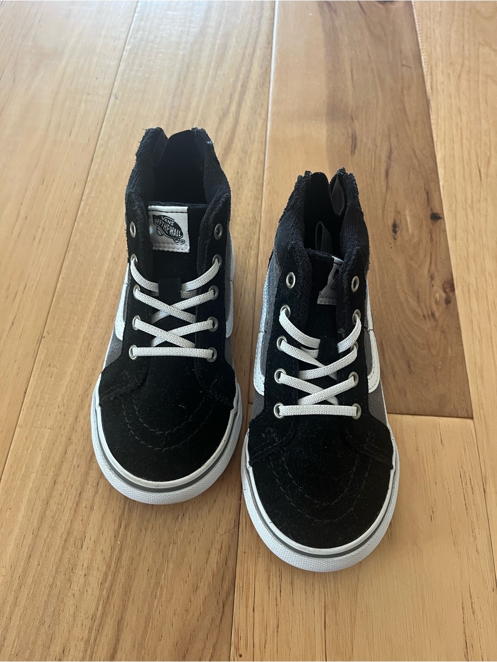 Vans Kids Black and Gray High-Top Skate Sneakers - Picture 2 of 8